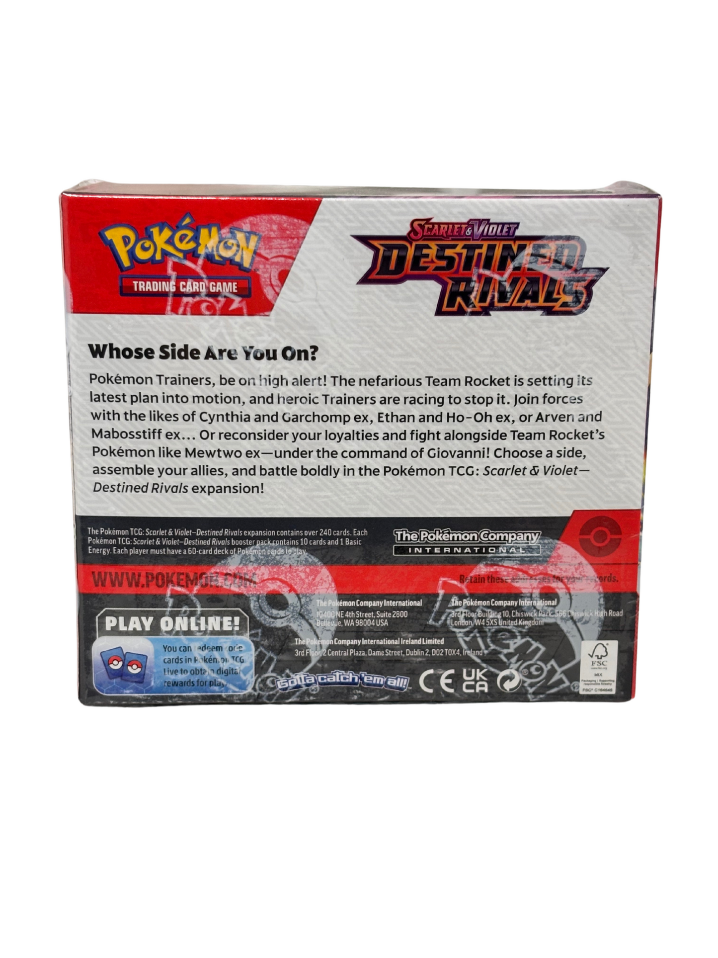 POKEMON Destined Rivals Booster Box SEALED ENG