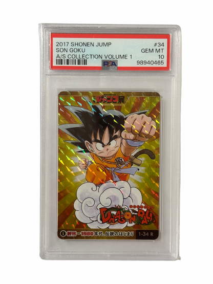 2017 SHONEN JUMP - SON GOKU - A/S COLL. VOL.1 - PSA 10