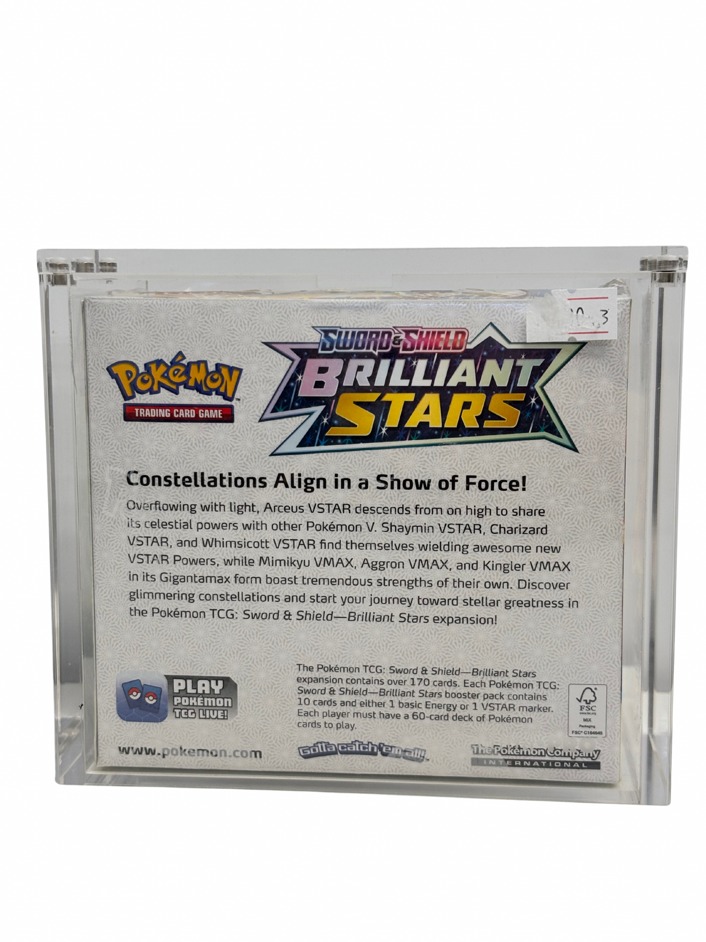 POKEMON TCG - SWSH BRILLIANT STARS - ENG - SEALED + TECA PLEXI
