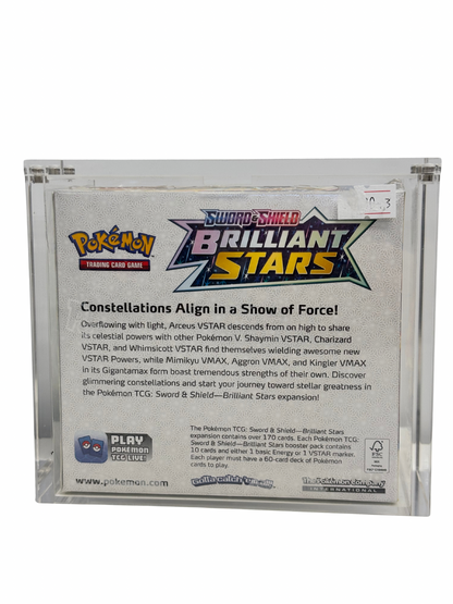 POKEMON TCG - SWSH BRILLIANT STARS - ENG - SEALED + TECA PLEXI
