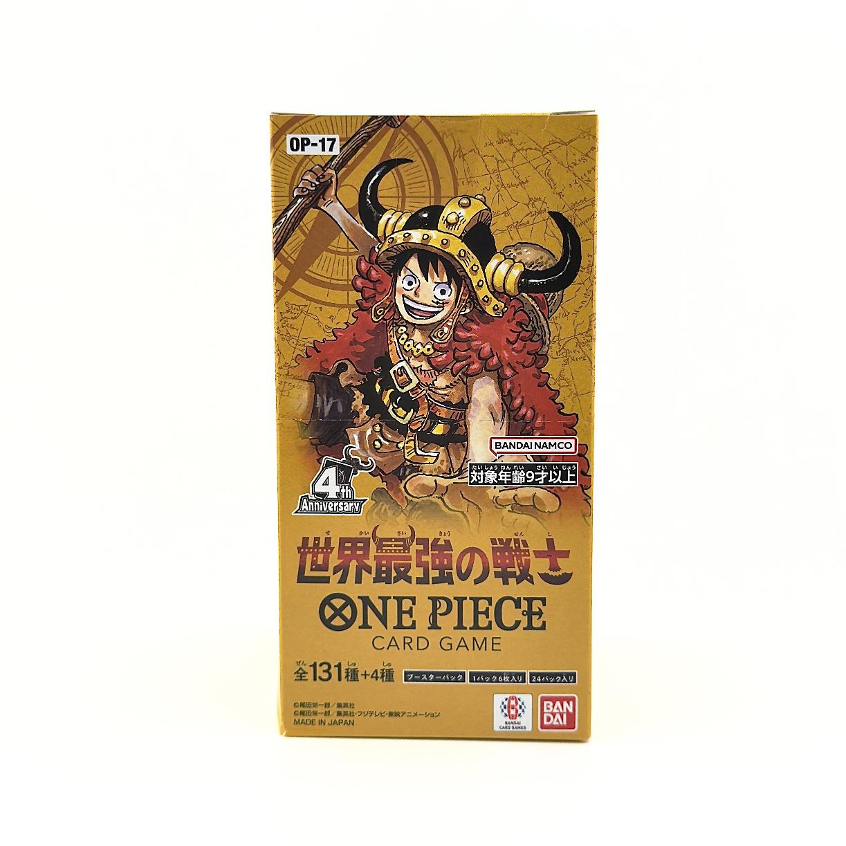 One Piece Card Game OP-17 The World's Strongest Warriors Booster Box Japanese Sealed